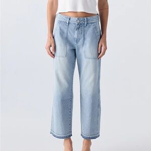 AMO Denim EASY ARMY SLOUCH CROP - ENJOY size 25 GUC